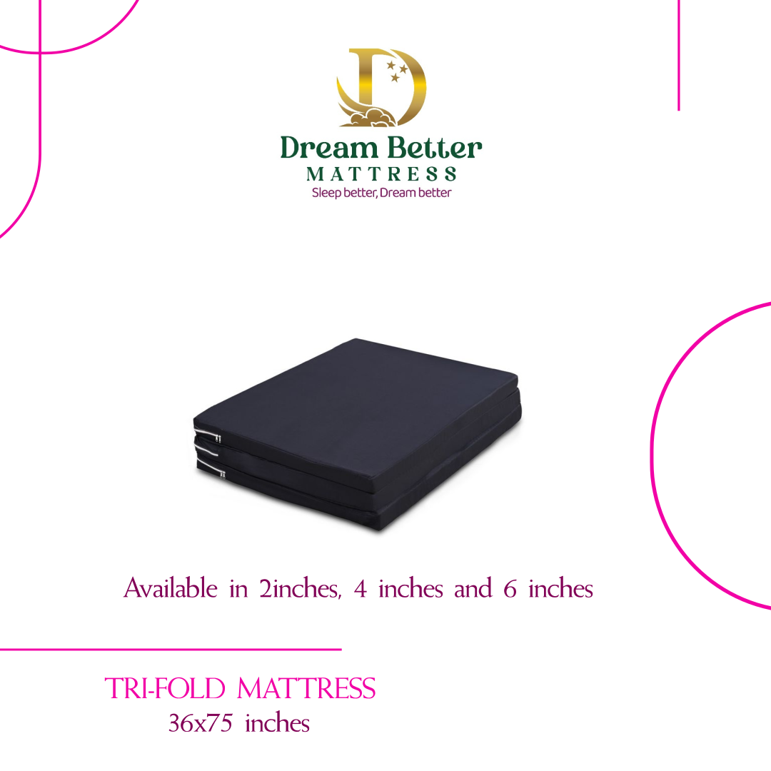 Three Fold Single Mattress (2 inches)